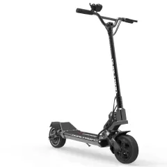 Trottinette électrique Dualtron noire, modèle d'occasion, prête pour de nouvelles aventures urbaines.