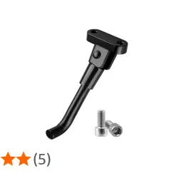 Béquille noire pour trottinette Xiaomi, avec vis de fixation. Idéale pour garer votre trottinette en toute sécurité.