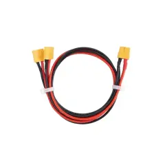 Câble de connexion pour batterie externe, avec connecteurs XT60 jaunes.
