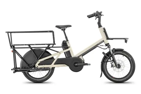 Vélo cargo électrique Moustache, idéal pour transporter vos affaires. Vérifiez la pression pneu vélo électrique moustache pour un trajet optimal.