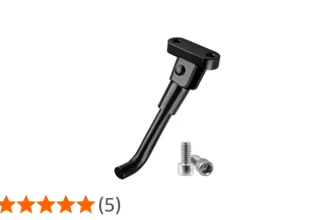 Béquille noire pour trottinette Xiaomi, avec vis de fixation. Idéale pour garer votre trottinette en toute sécurité.