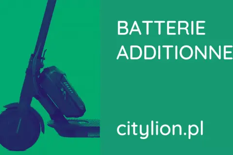 Trottinette électrique avec une batterie supplémentaire. Augmentez votre autonomie avec cette batterie additionnelle.