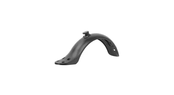 Un garde-boue noir pour trottinette, prêt à protéger des éclaboussures.