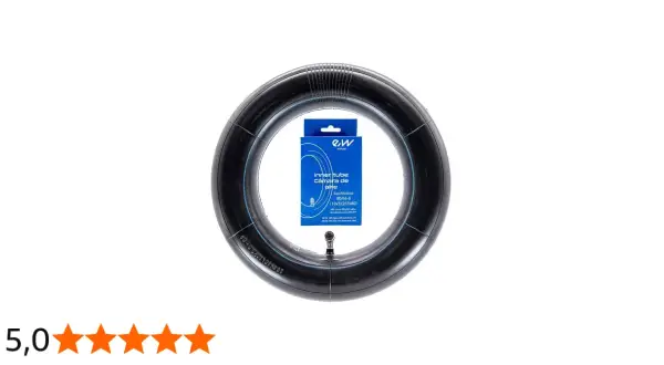 Chambre à air 255x80 pour roue de 6 pouces, avec valve coudée. Idéale pour trottinettes et vélos.