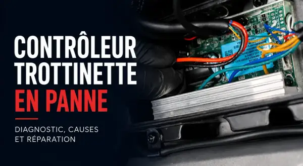 Réparation du BMS d'une trottinette électrique en panne. Diagnostic et causes du dysfonctionnement du contrôleur.