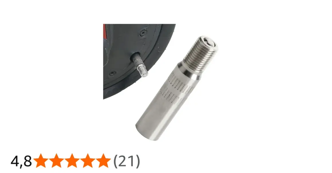 Un accessoire pratique pour gonfler facilement vos pneus : une extension valve en métal.