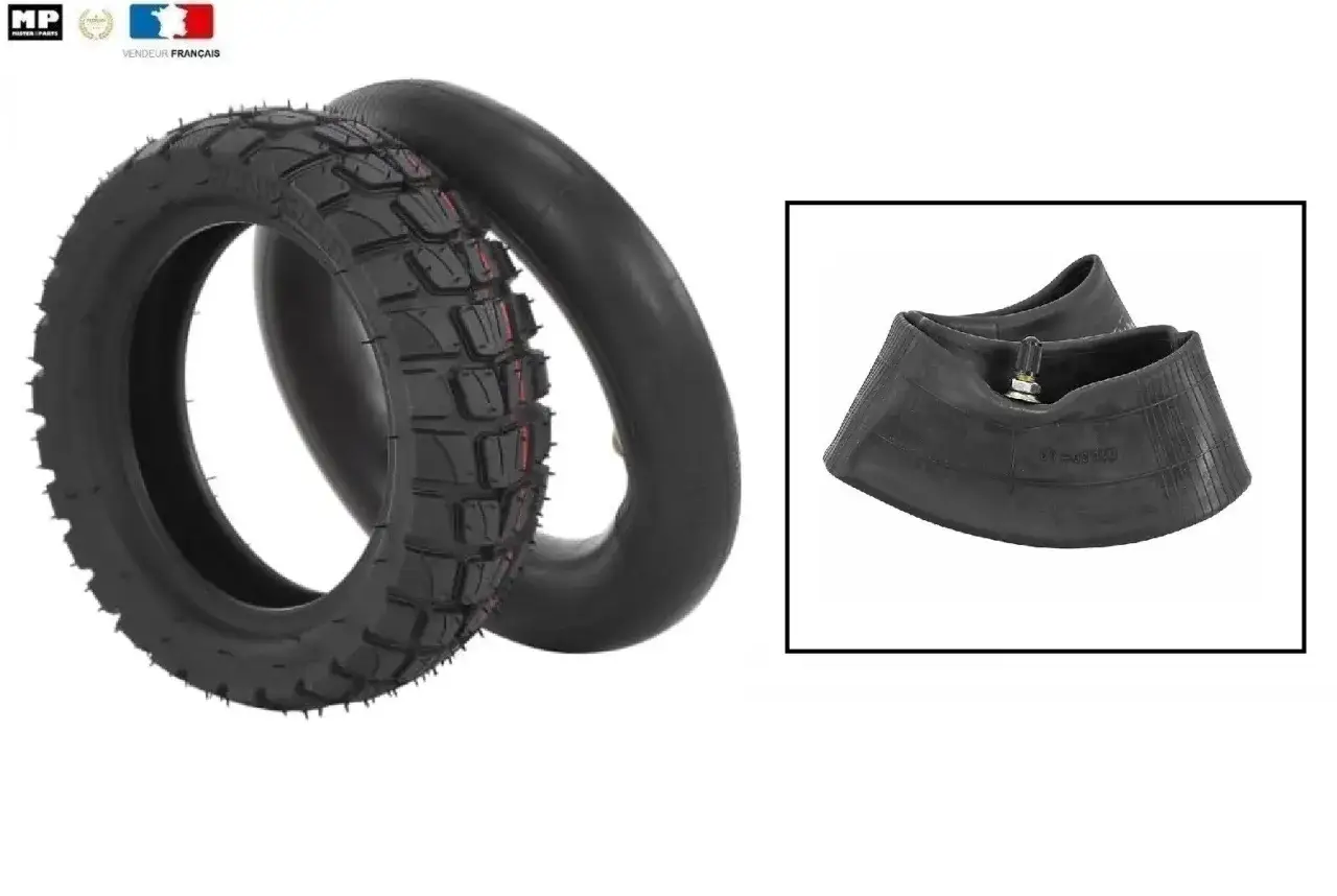 Pneu et chambre &agrave; air pour scooter, taille 255x80. Pr&eacute;parez votre v&eacute;hicule pour l'aventure !