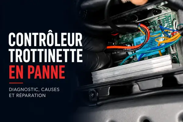 Réparation du contrôleur de trottinette électrique en panne. Diagnostic et causes du dysfonctionnement de l'accélérateur.